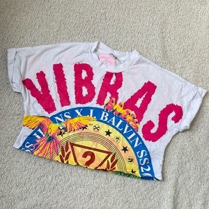 J Balvin VIBRAS x GUESS cropped top